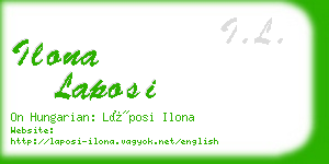 ilona laposi business card